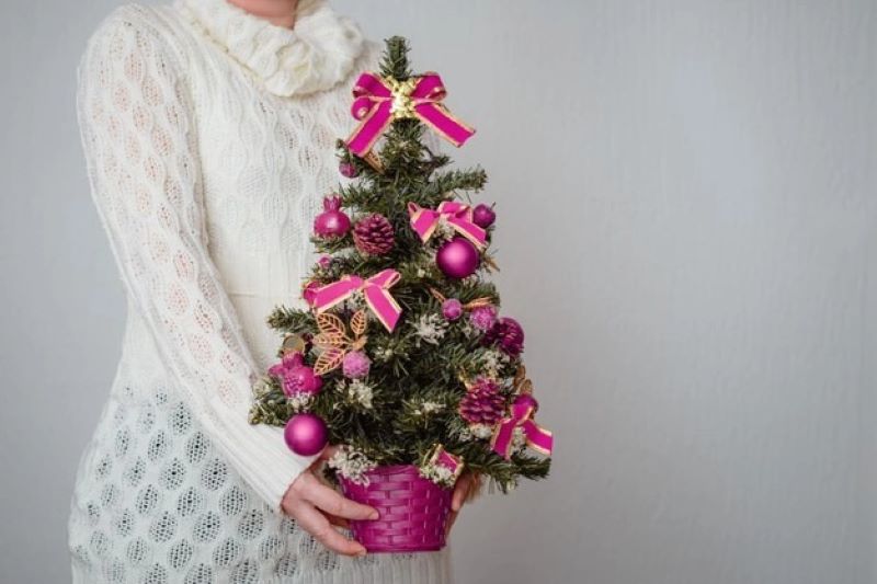 21. Make Your Holiday Greener With Flocked Artificial Christmas Trees